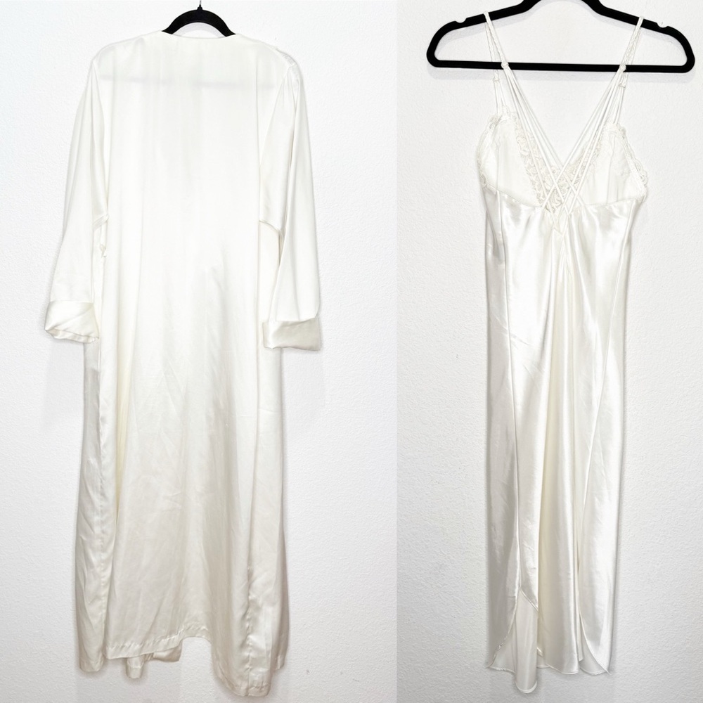 Delicates Cream Chemise and Robe Set - Picture 2 of 16